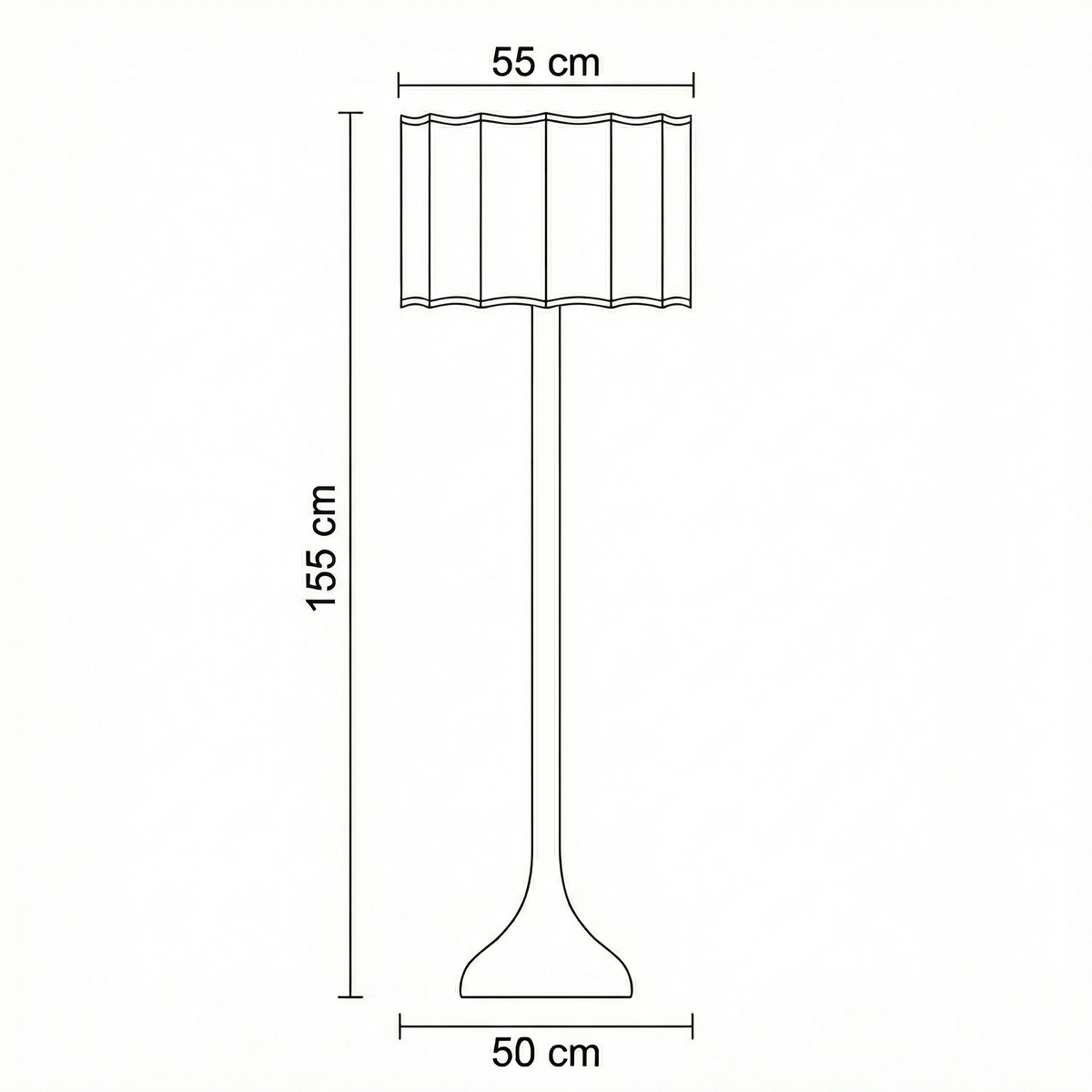 Lampadaire wabi-sabi en bois et nickel