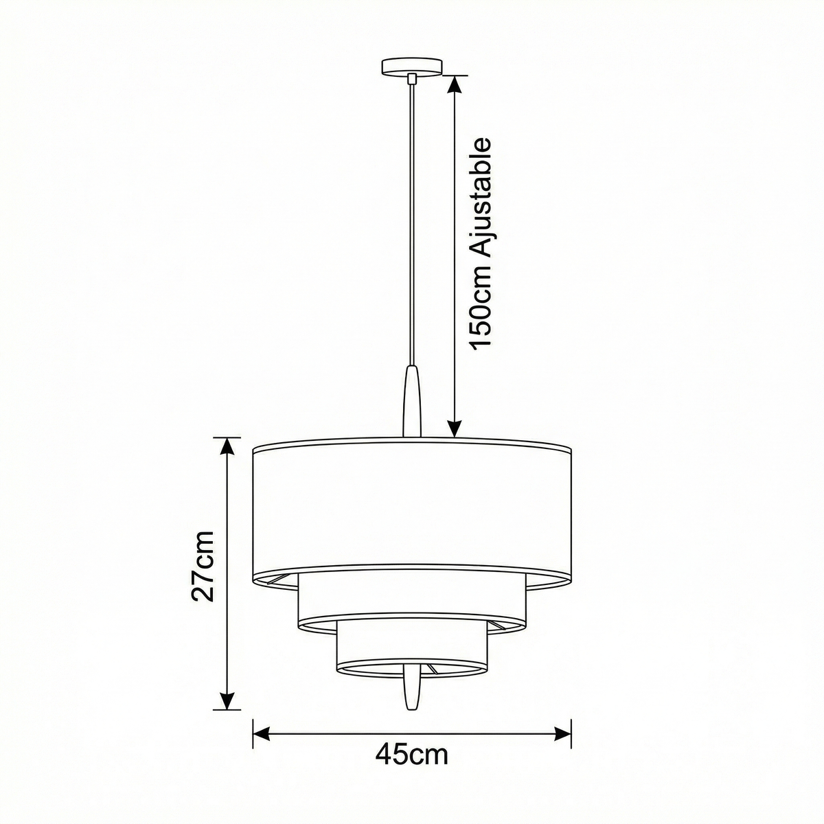 Suspension en tissu