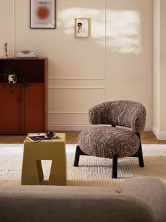 Fauteuil en tissu hazel et bois