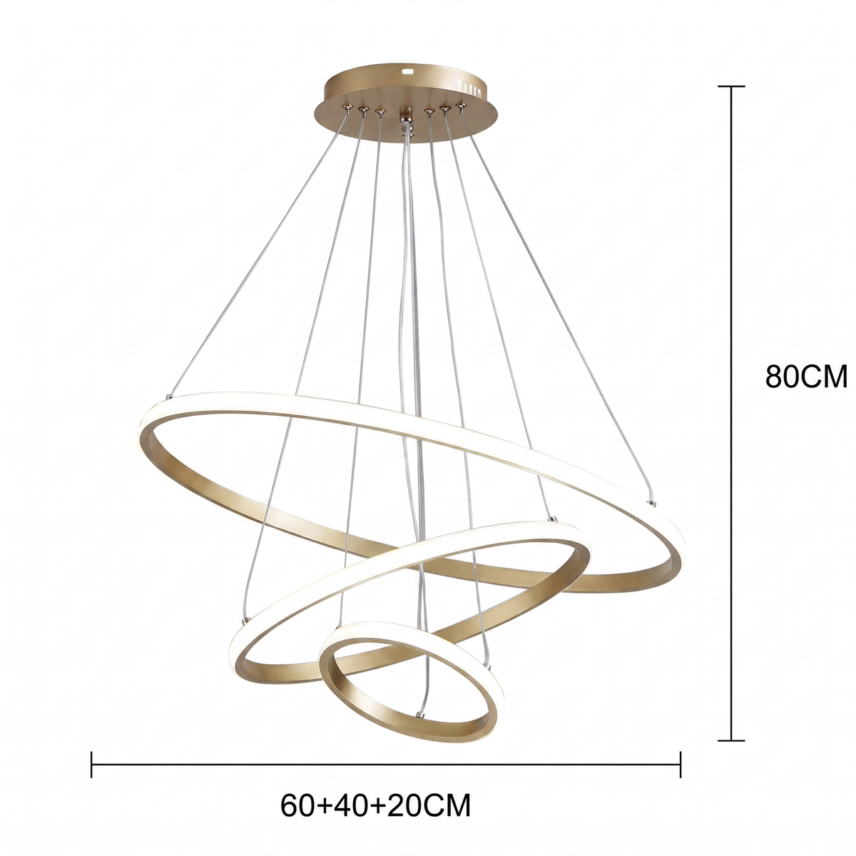 Lustre spiral en LED