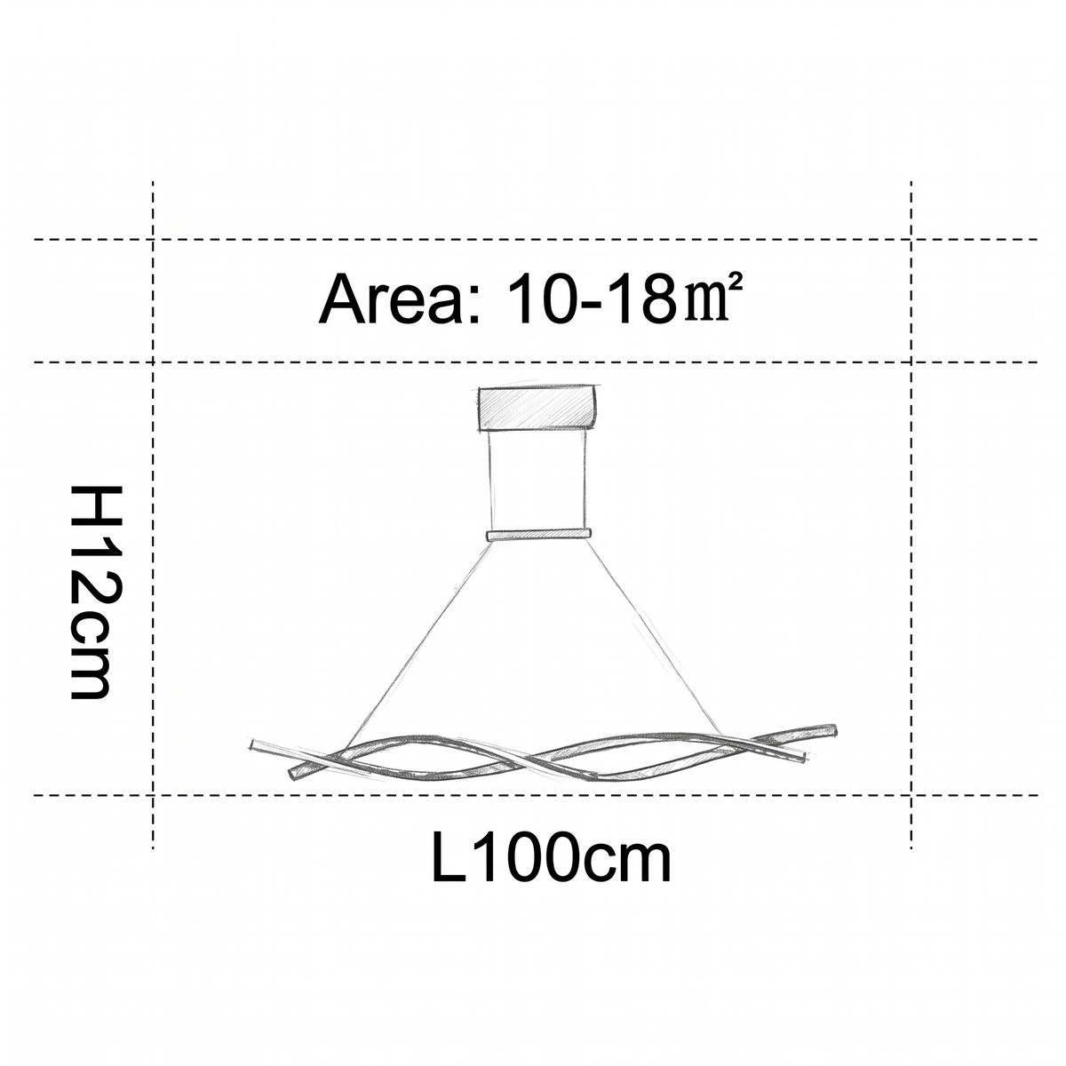 Lustre linéaire LED moderne