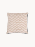 Coussin motif chevron beige