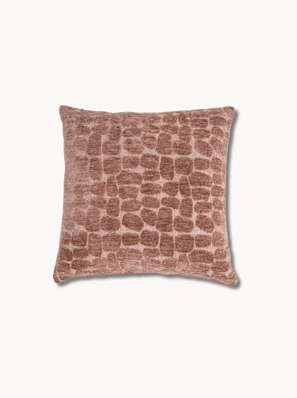Coussin texturé galet clair