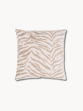Coussin motif tigré beige