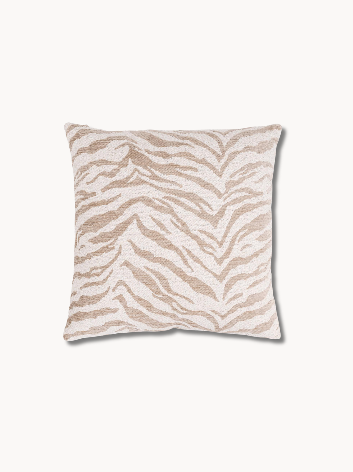 Coussin motif tigré beige