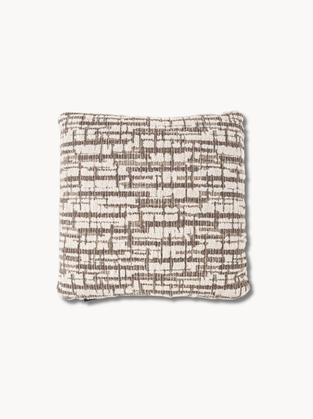 Coussin uni crème 50x50