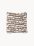 Coussin uni crème 50x50