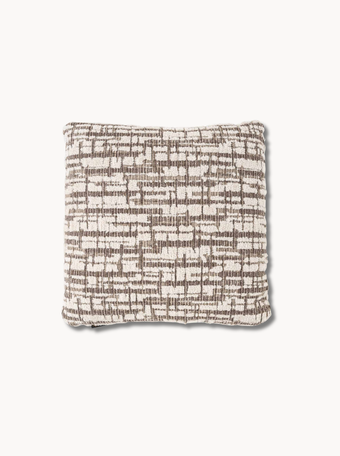 Coussin uni crème 50x50