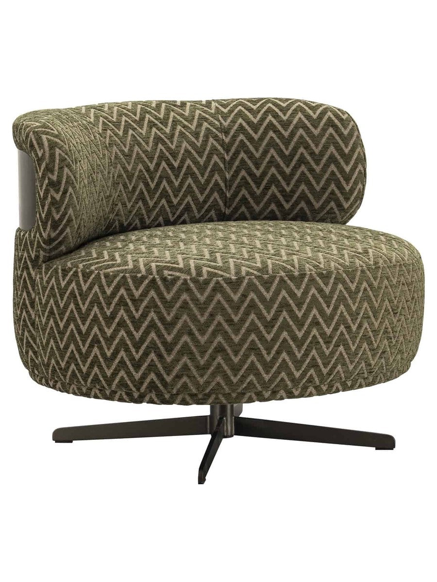 Fauteuil Ravena moss chevron - vue 2