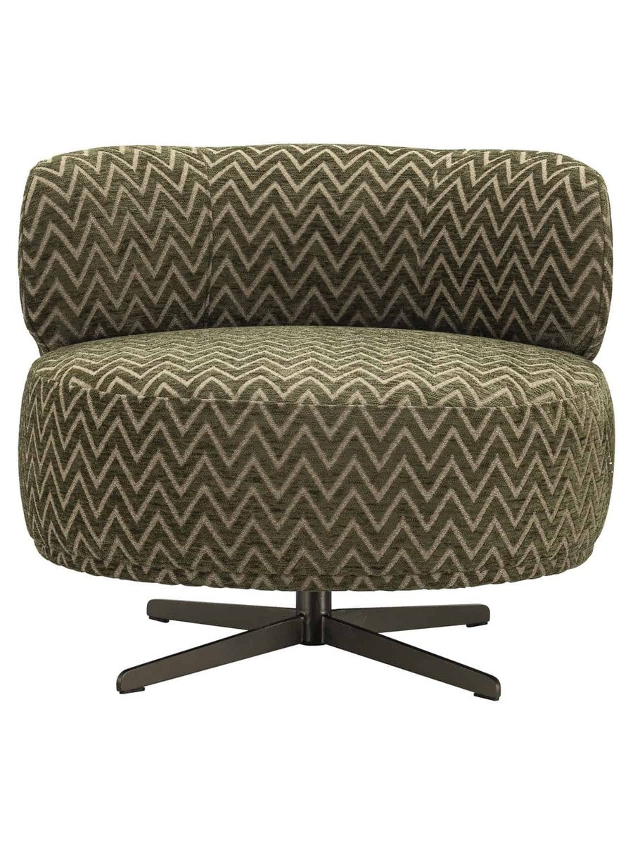 Fauteuil Ravena moss chevron - vue 3