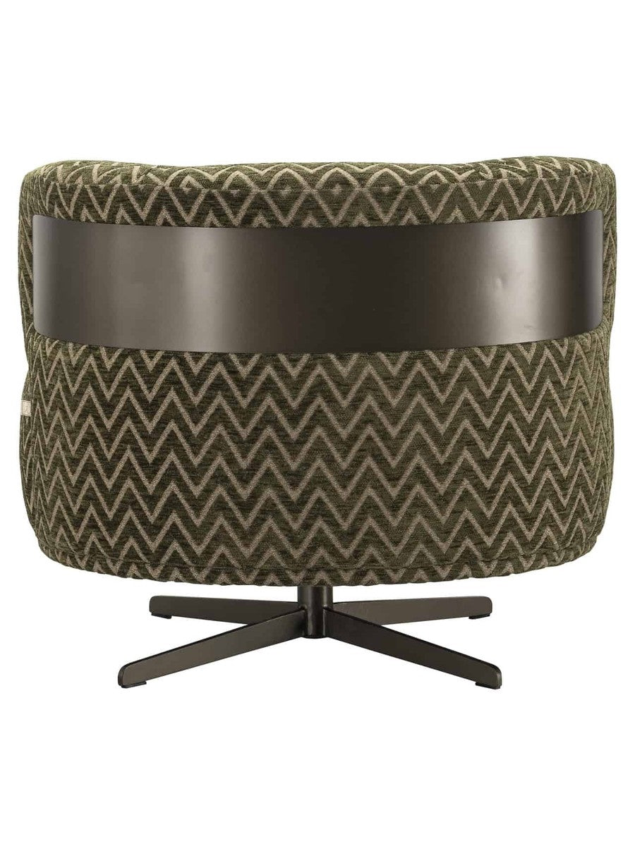 Fauteuil Ravena moss chevron - vue 5
