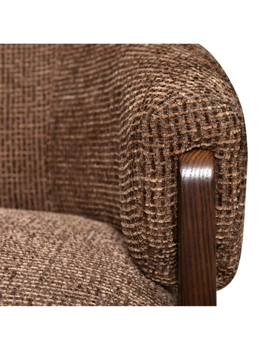 Fauteuil Solane brown blockweave - vue 7