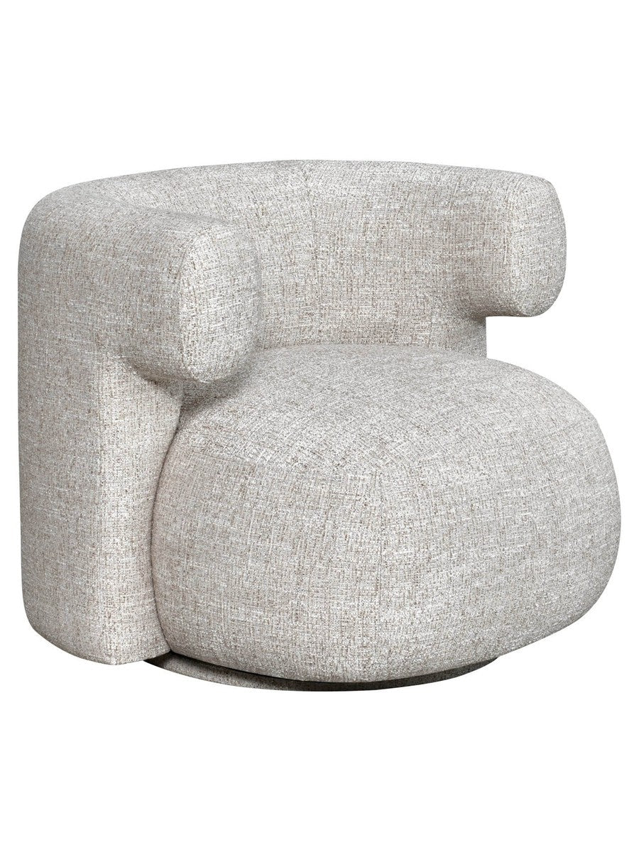 Fauteuil Corvina tweed crème - vue 2