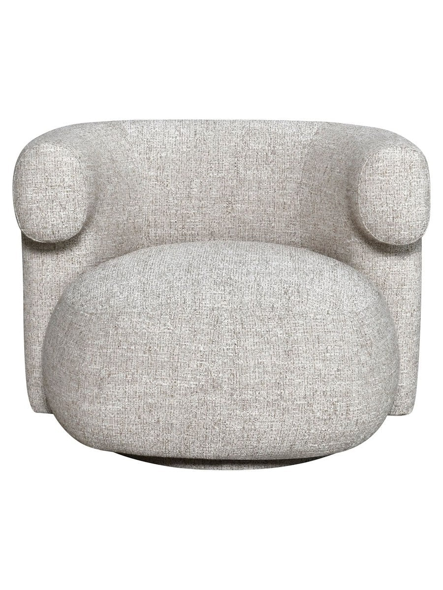 Fauteuil Corvina tweed crème - vue 3