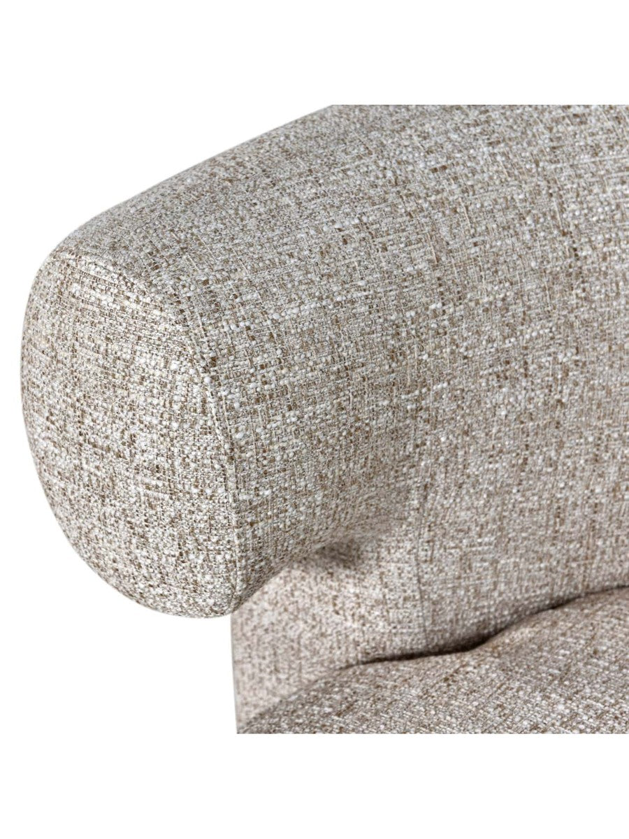 Fauteuil Corvina tweed crème - vue 7