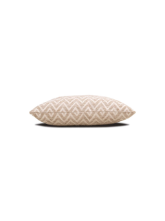 Coussin motif chevron beige