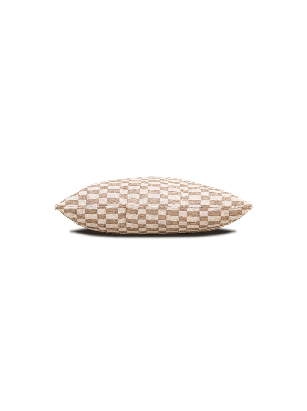 Coussin motif rectiligne sable