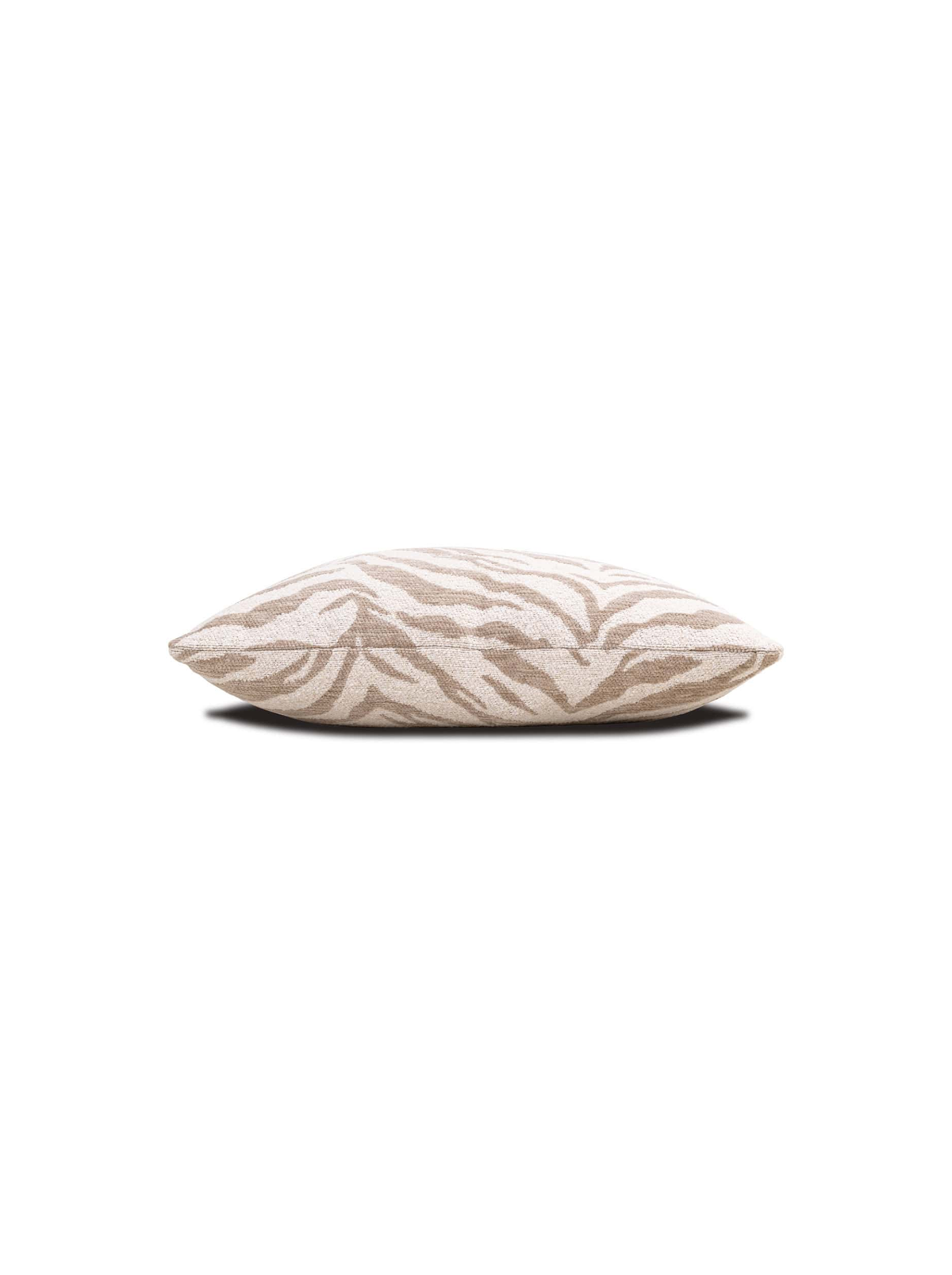 Coussin motif tigré beige