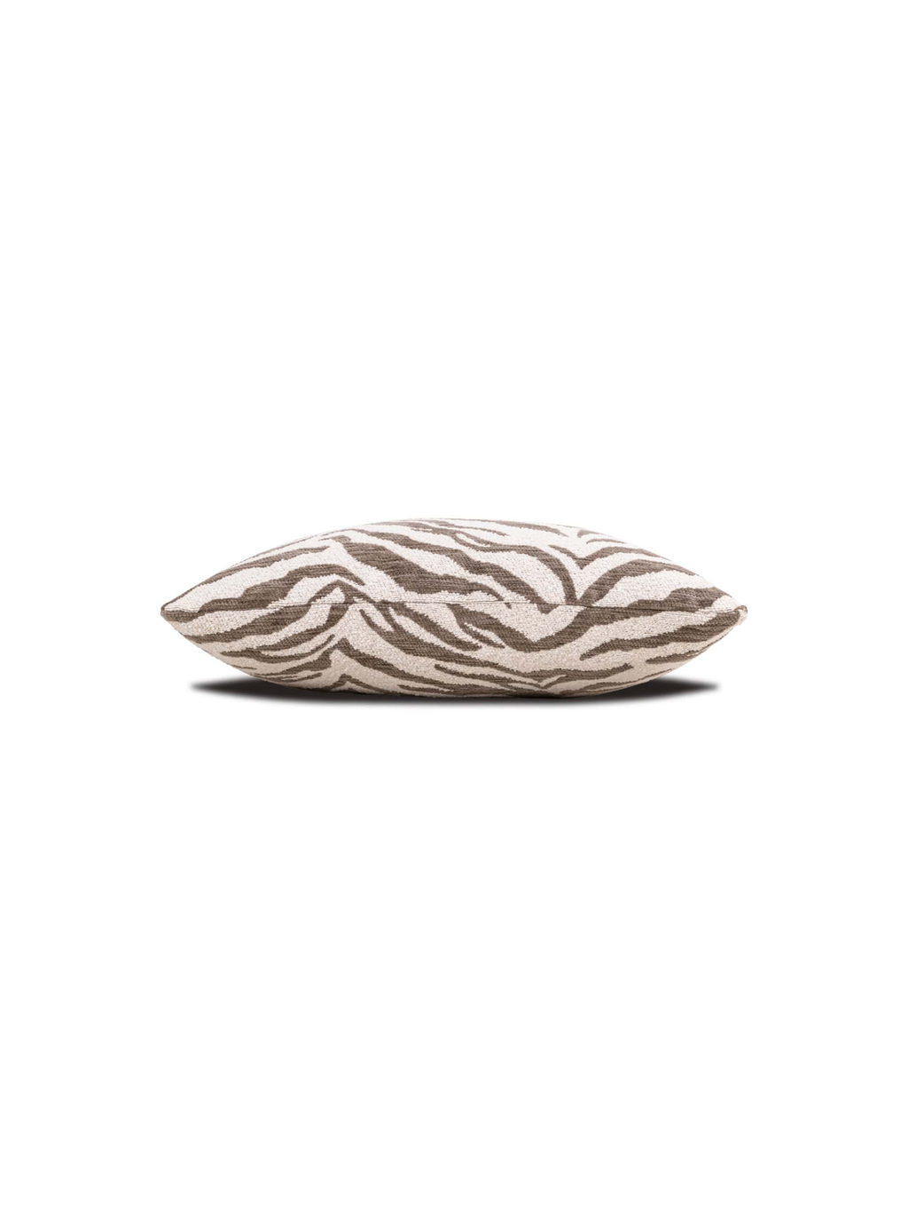 Coussin motif tigré taupe