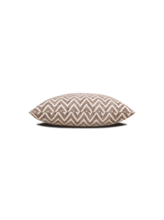Coussin motif chevron sable