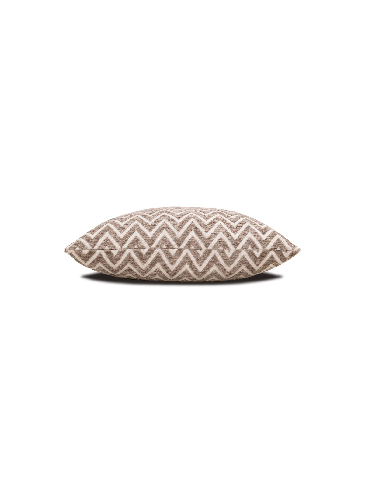 Coussin motif chevron sable