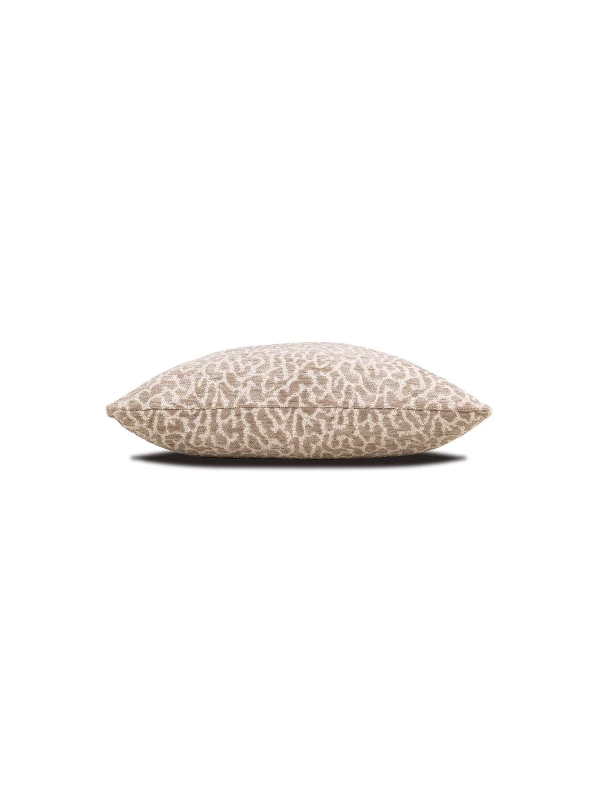 Coussin motif léopard beige