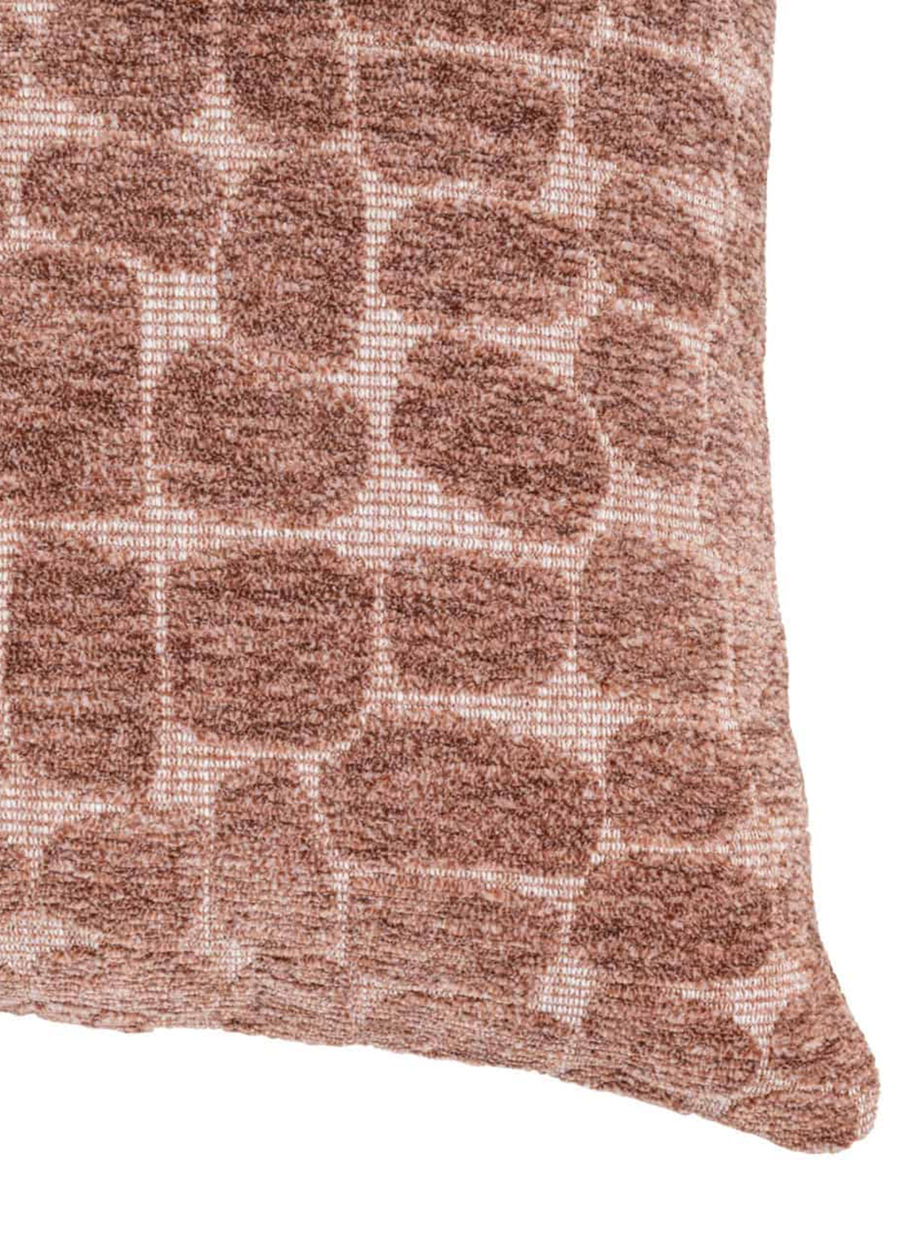 Coussin texturé galet clair