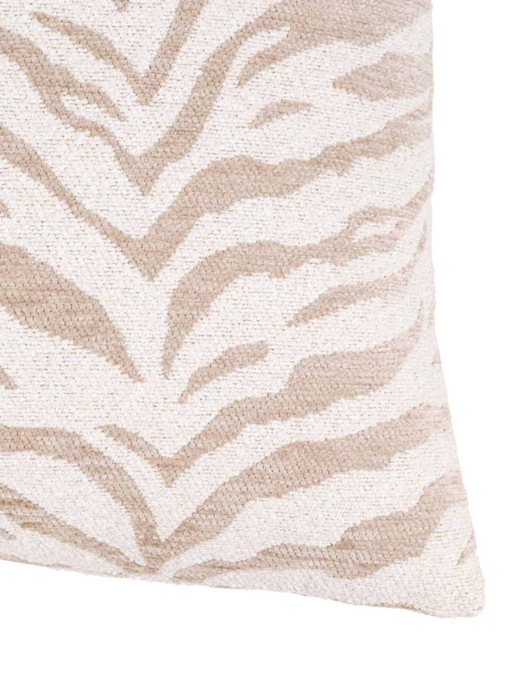 Coussin motif tigré beige