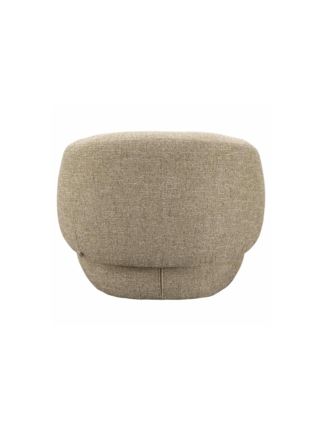 Fauteuil en tissu sand tweed et bois