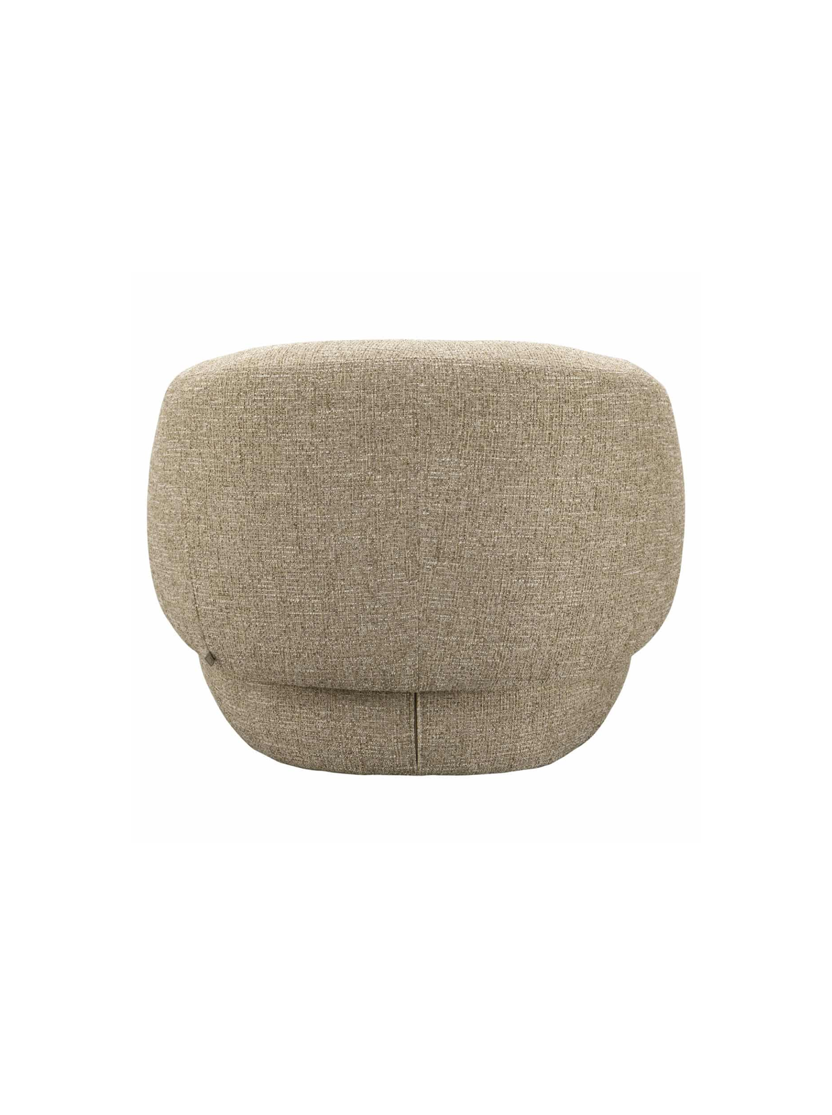 Fauteuil en tissu sand tweed et bois