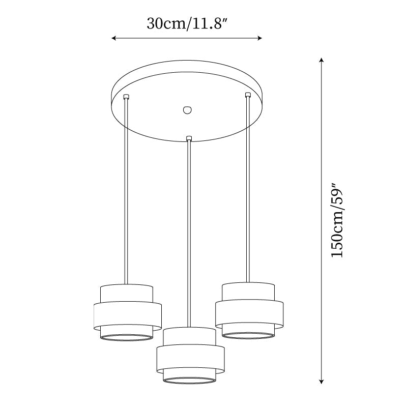 Perra Suspension Travertin - Neutralighting