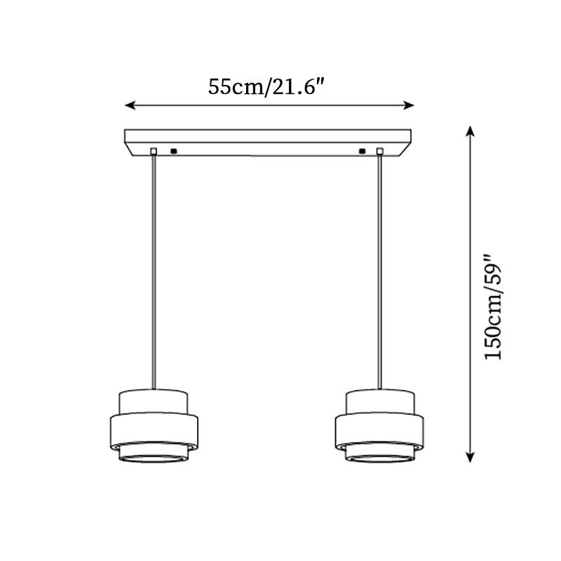 Perra Suspension Travertin - Neutralighting
