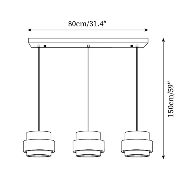 Perra Suspension Travertin - Neutralighting
