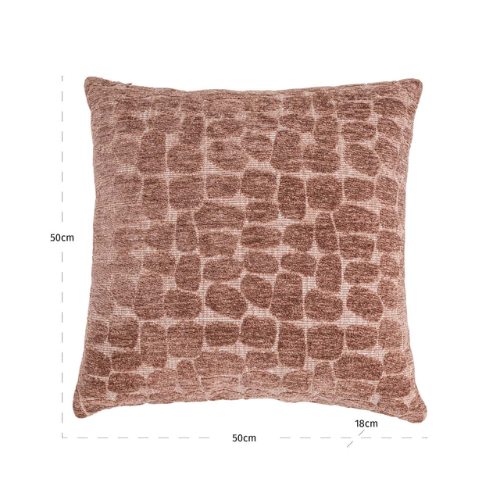 Coussin texturé galet clair