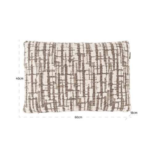 Coussin uni crème 40x60