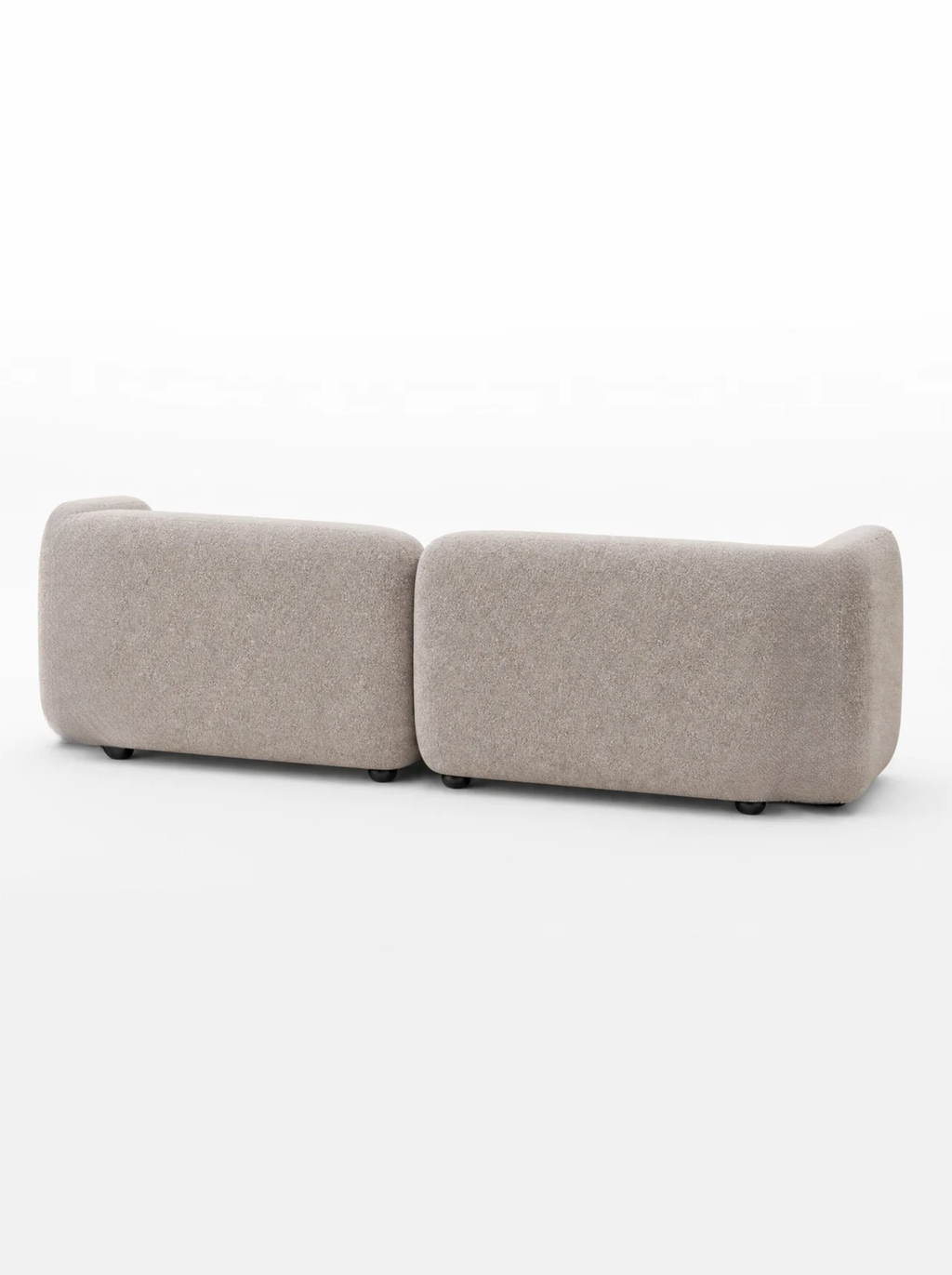 Canapé 3 places en tissu gris taupe