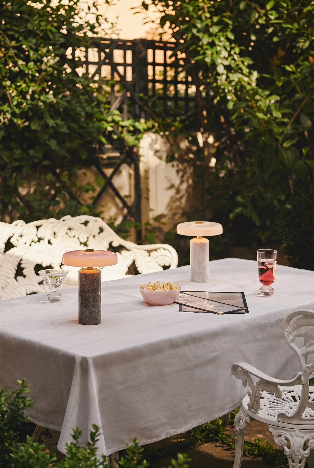 Lampe de table en marbre