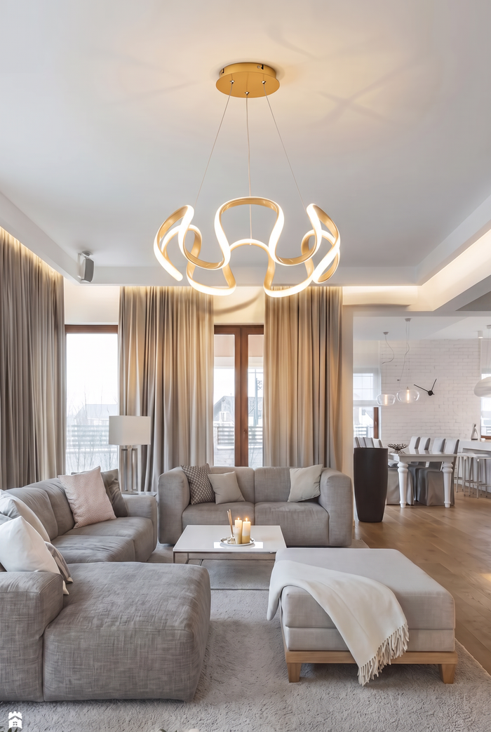 Lustre spiral en LED
