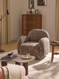 Fauteuil en tissu hazel et bois