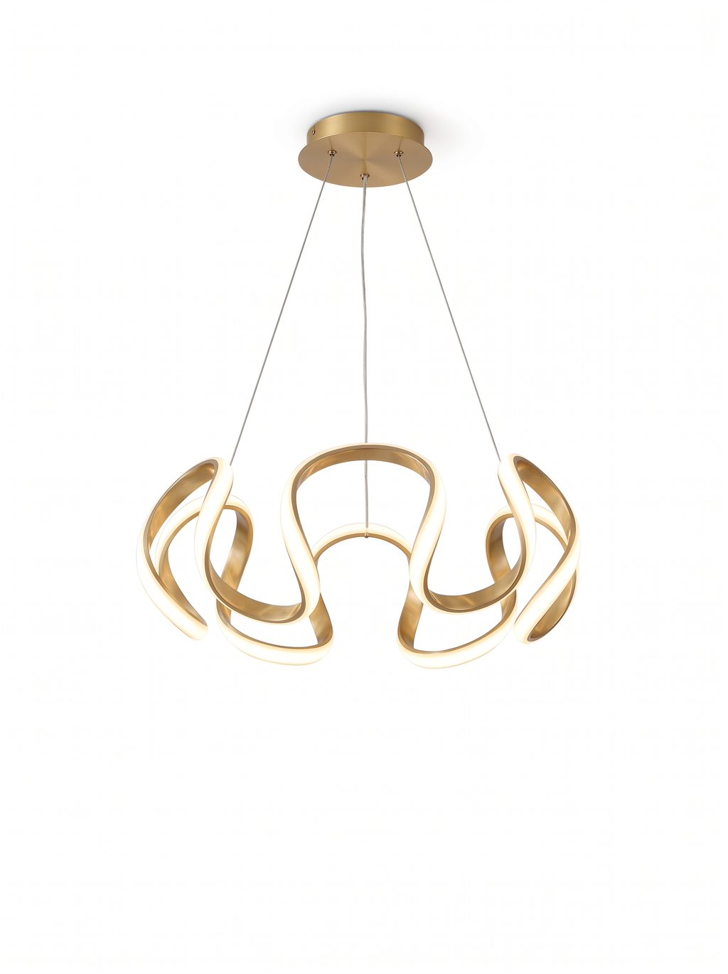 Lustre spiral en LED