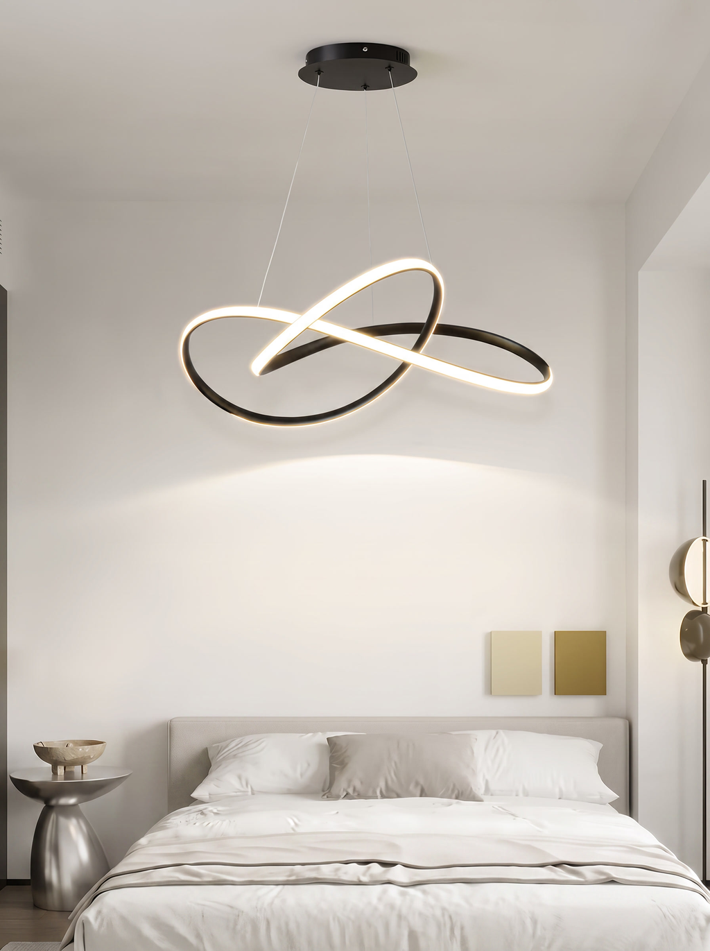 Lustre spiral en LED