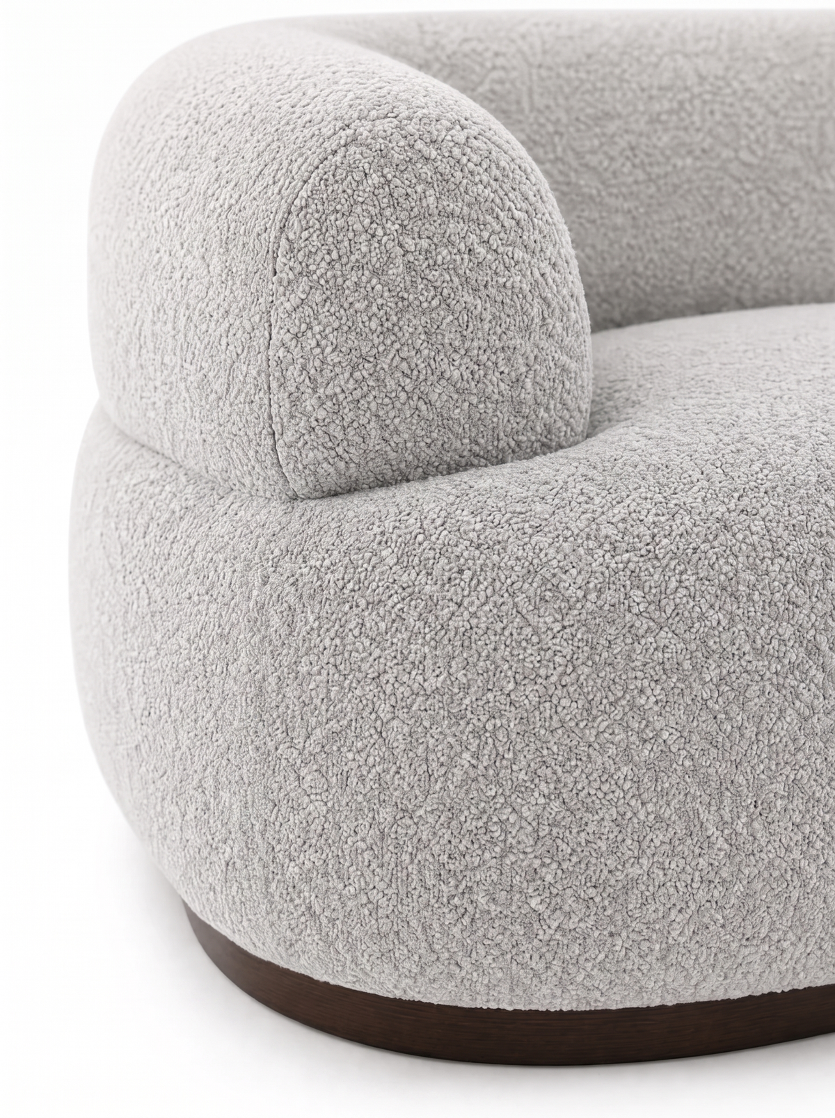 Canapé 3 places en tissu gris clair
