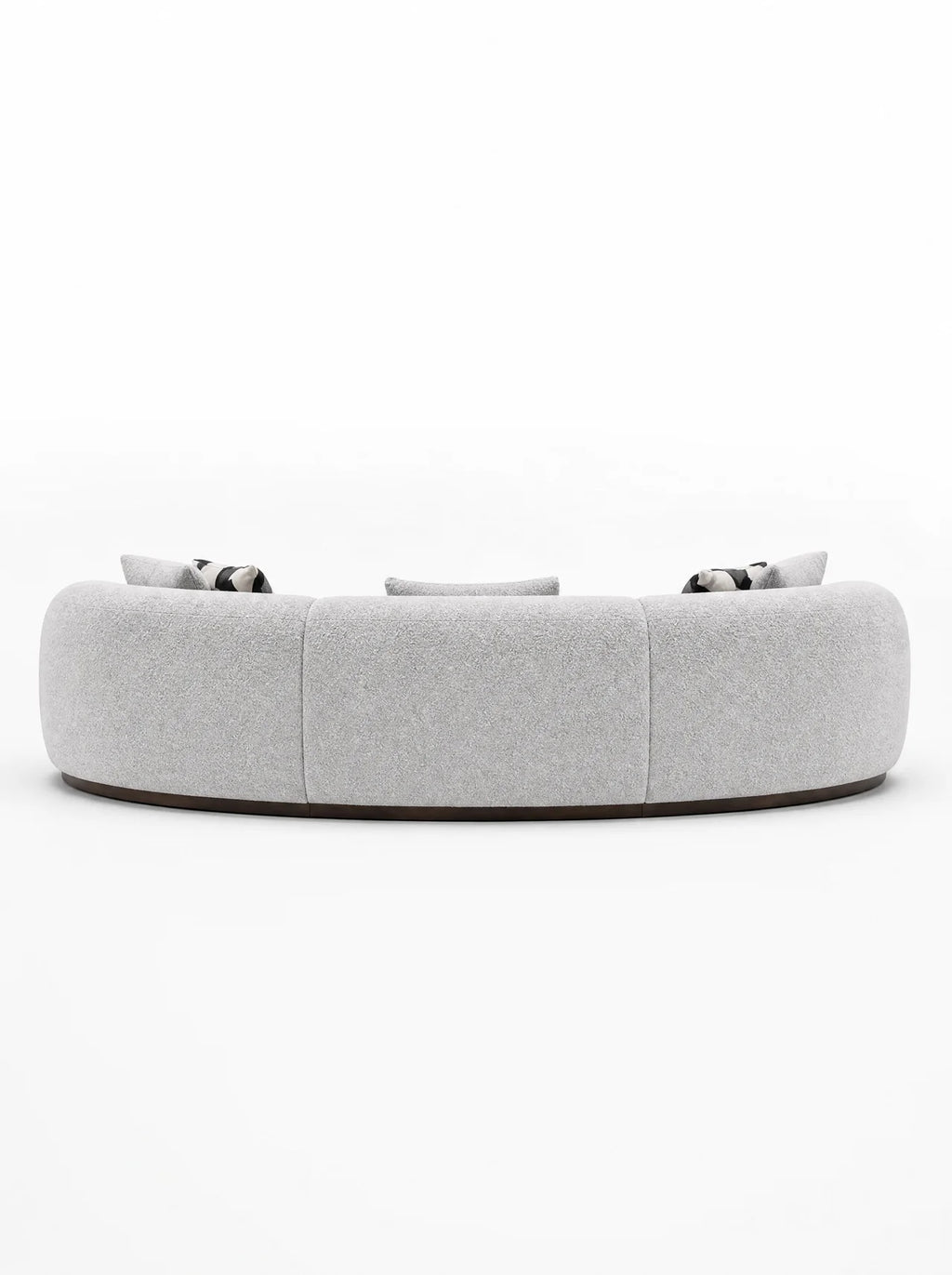 Canapé 5 places en tissu gris clair