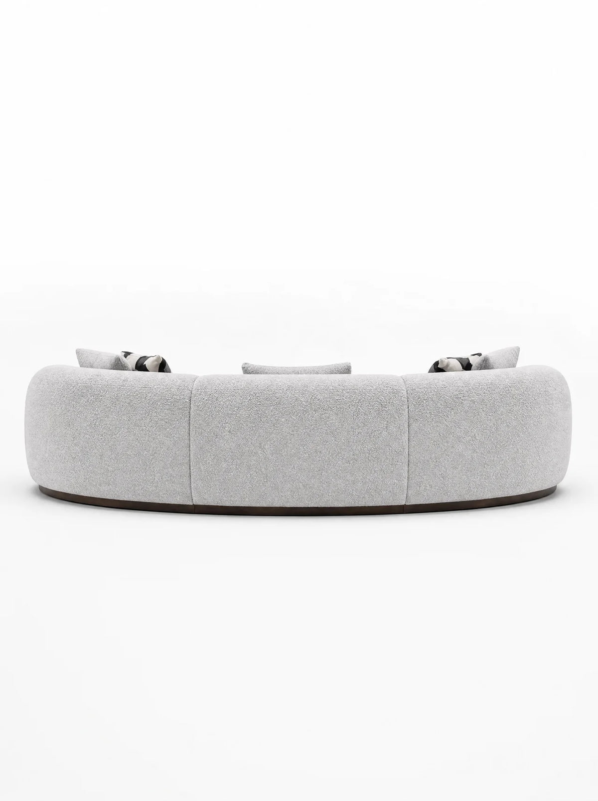 Canapé 5 places en tissu gris clair