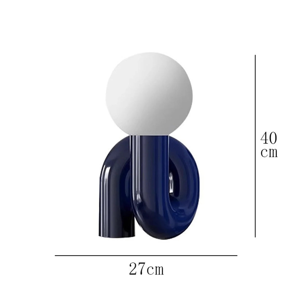 Lampe de table en céramique et verre opalin