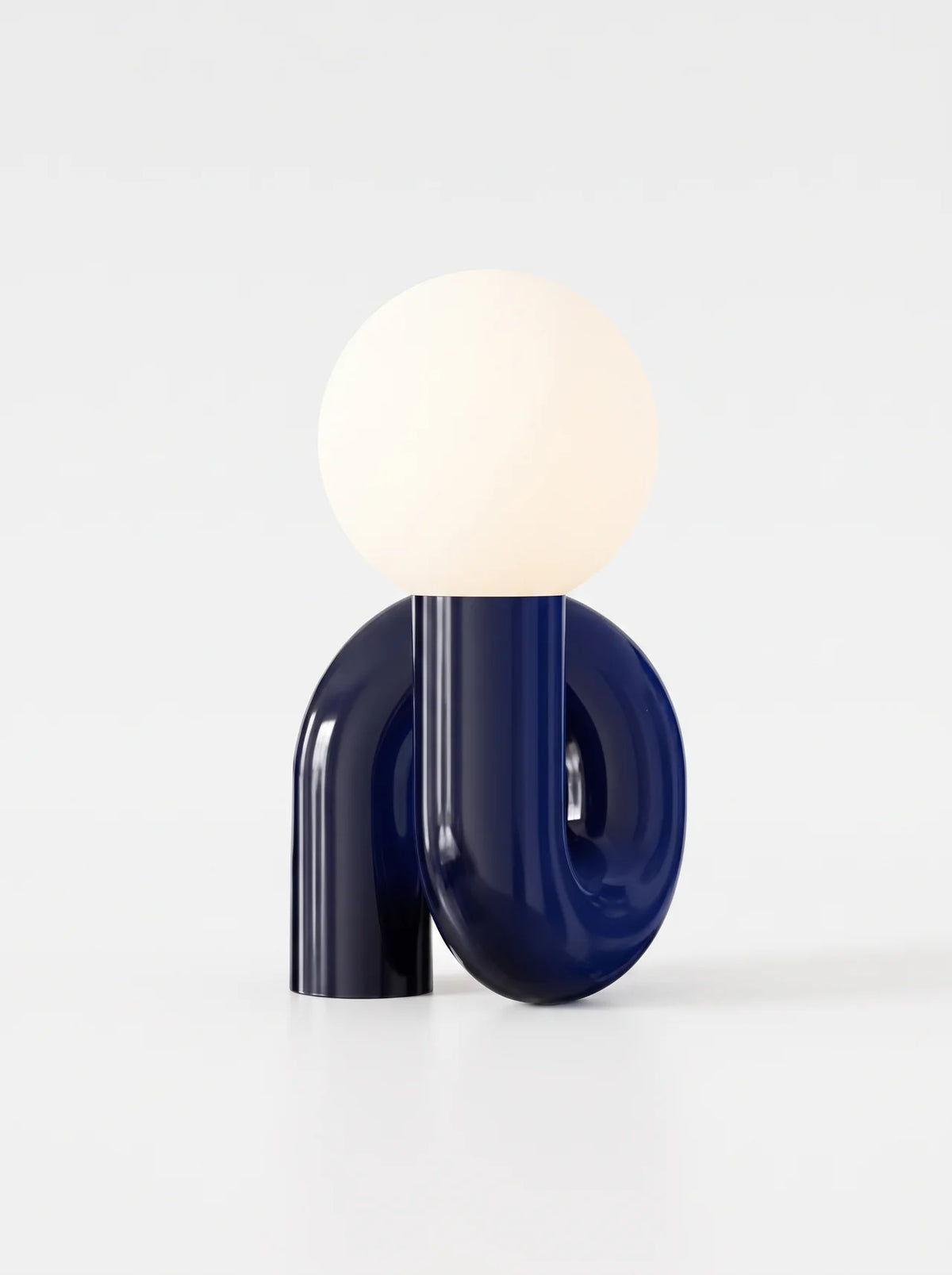 Lampe de table en céramique et verre opalin
