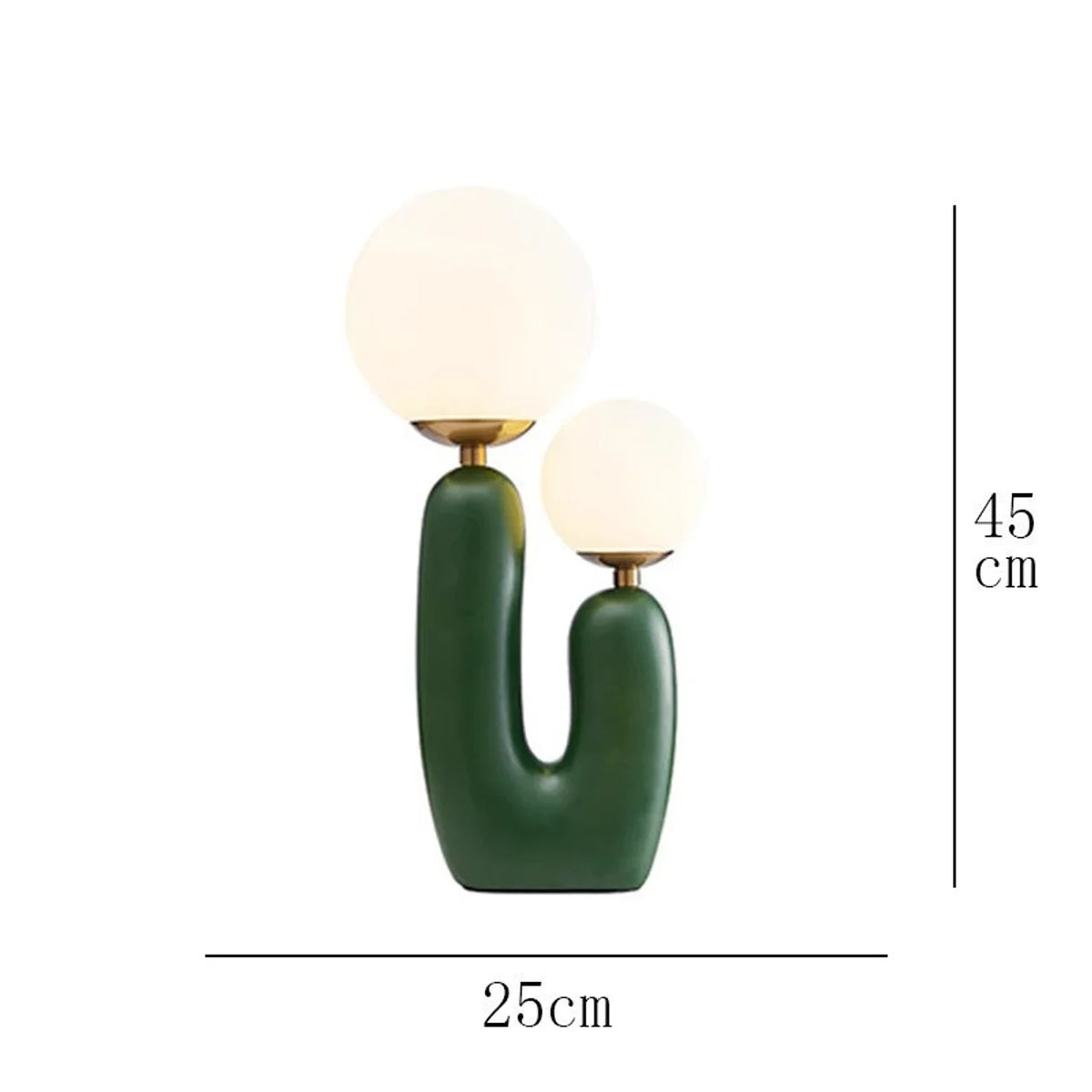 Lampe de table en céramique et laiton